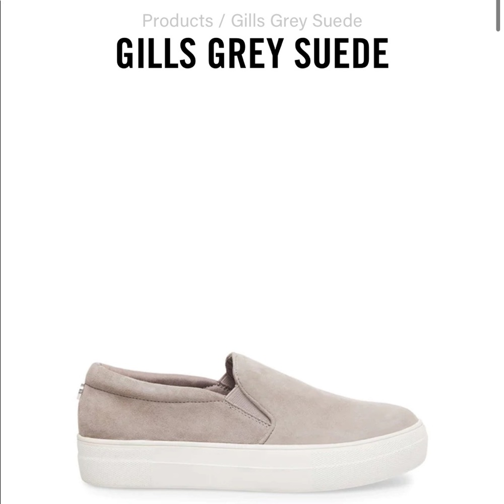 Steve Madden Gills Sneakers Grey Suede